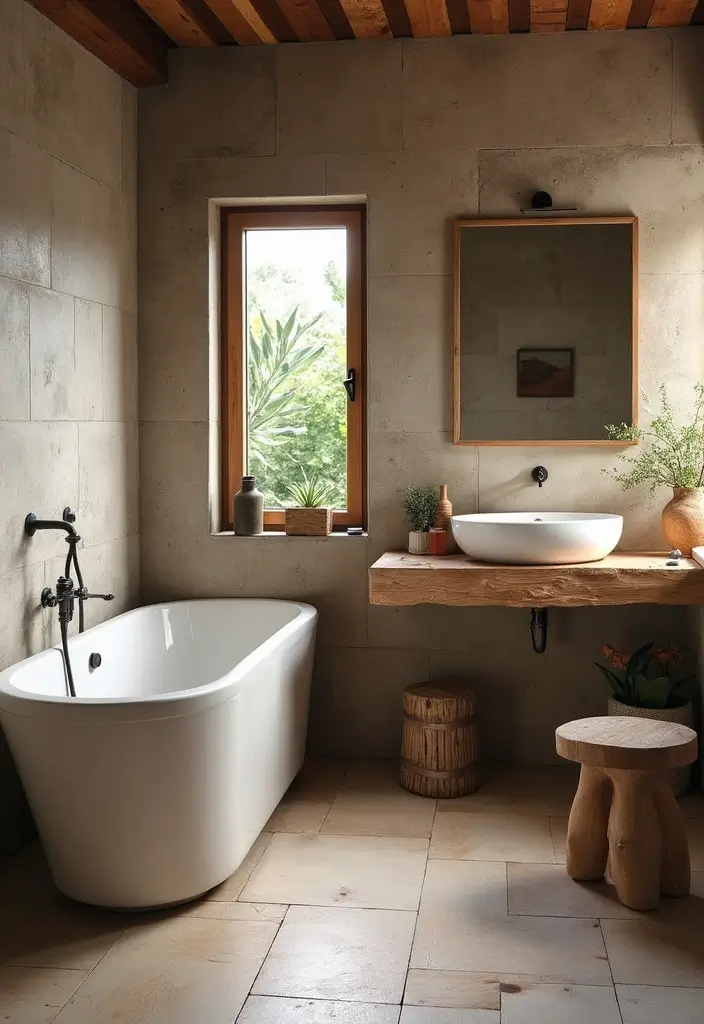 28 Bathroom With Bathtub Ideas That Feel Relaxing 24 28 Bathroom With Bathtub Ideas That Feel Relaxing - 23. Reclaimed Materials
