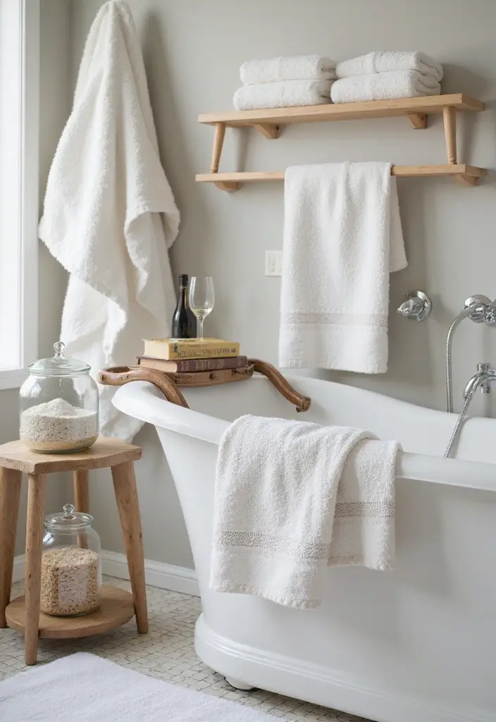 28 Bathroom With Bathtub Ideas That Feel Relaxing 25 28 Bathroom With Bathtub Ideas That Feel Relaxing - 24. Spa-Like Accessories