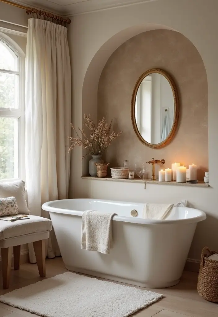 28 Bathroom With Bathtub Ideas That Feel Relaxing 28 28 Bathroom With Bathtub Ideas That Feel Relaxing - 27. Cozy Nooks