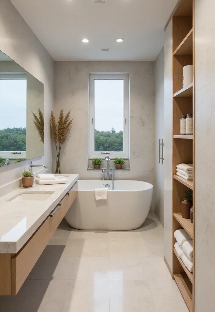 28 Cabana Bathroom Ideas for a Resort-Like Feel - 22. Focus on Functionality