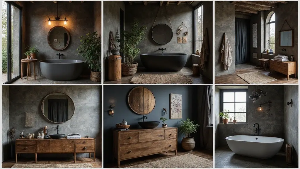 28 Dark Boho Bathroom Designs With Moody Vibes 5 28 Dark Boho Bathroom Designs With Moody Vibes