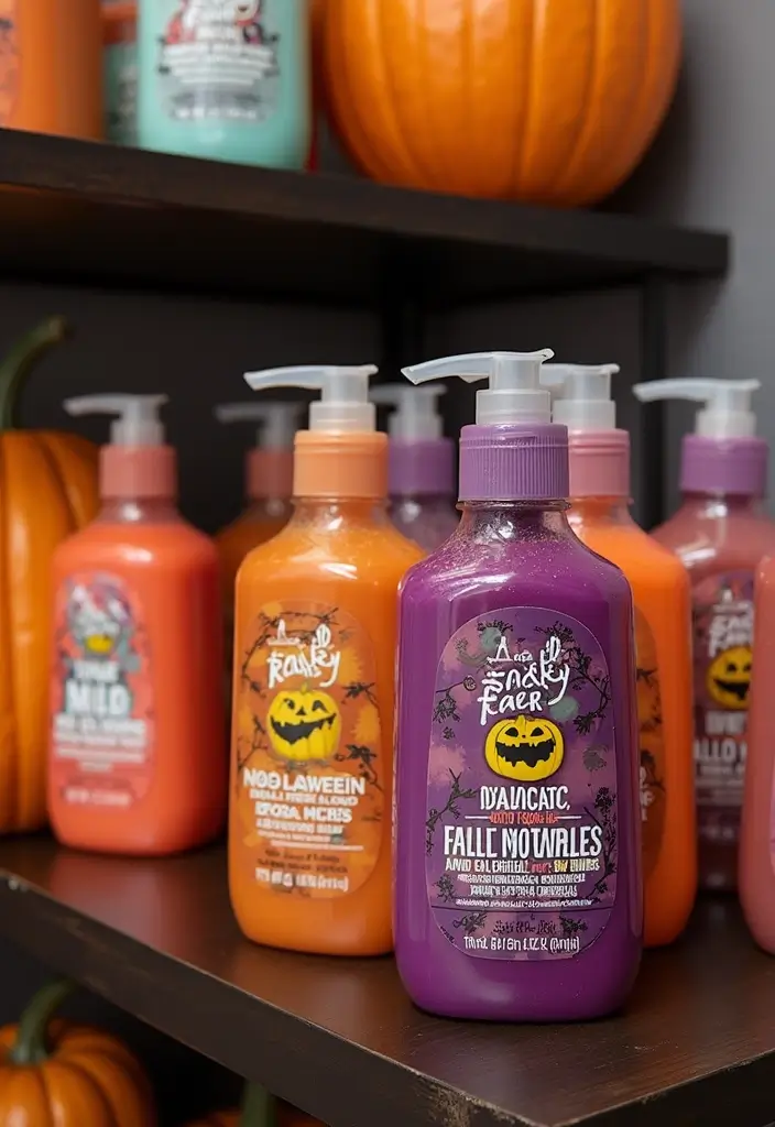 28 Halloween Bathroom Ideas That Are Spooky and Fun 17 28 Halloween Bathroom Ideas That Are Spooky and Fun - 16. Halloween-Themed Shower Gels