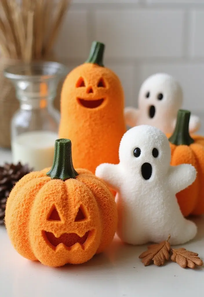 28 Halloween Bathroom Ideas That Are Spooky and Fun 27 28 Halloween Bathroom Ideas That Are Spooky and Fun - 26. Seasonal Shower Accessories