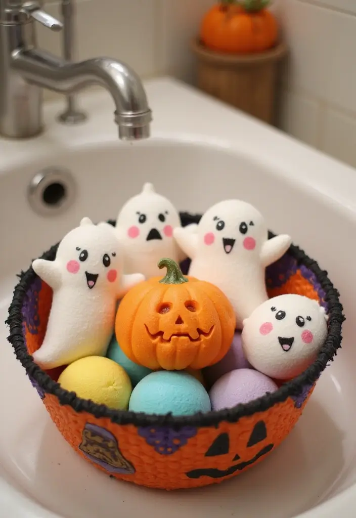 28 Halloween Bathroom Ideas That Are Spooky and Fun 29 28 Halloween Bathroom Ideas That Are Spooky and Fun - 28. Fun Themed Bath Time Games