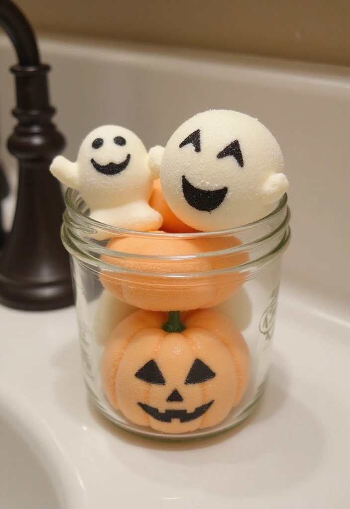 28 Halloween Bathroom Ideas That Are Spooky and Fun 10 28 Halloween Bathroom Ideas That Are Spooky and Fun - 9. Bath Bombs with a Twist