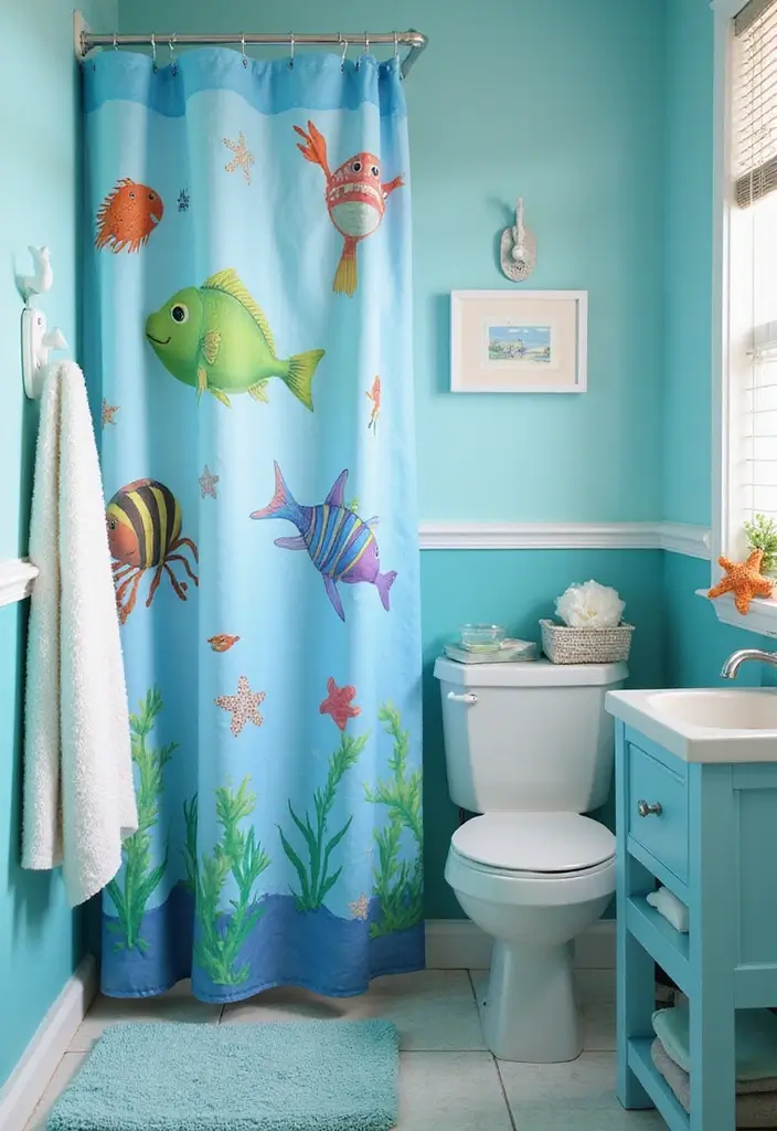 28 Kids Bathroom Ideas That Are Playful and Easy to Clean 2 28 Kids Bathroom Ideas That Are Playful and Easy to Clean - 1. Under-the-Sea Fantasy