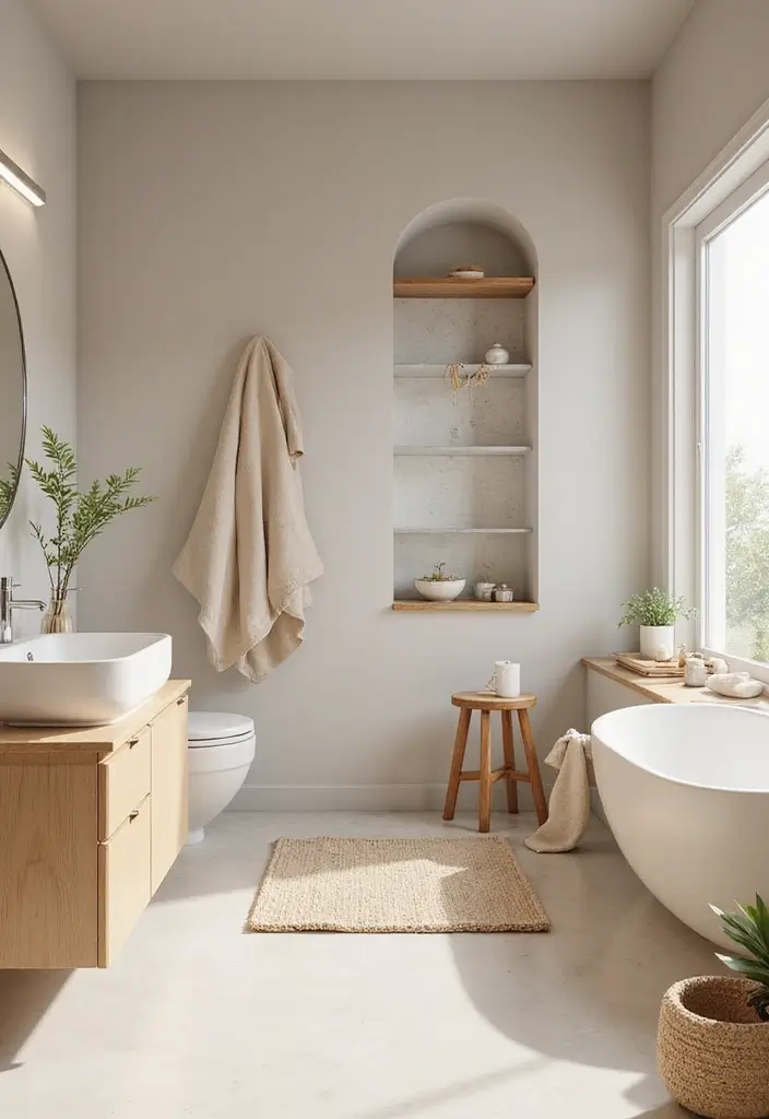 28 Kids Bathroom Ideas That Are Playful and Easy to Clean 9 28 Kids Bathroom Ideas That Are Playful and Easy to Clean - 8. Minimalist Zen Oasis