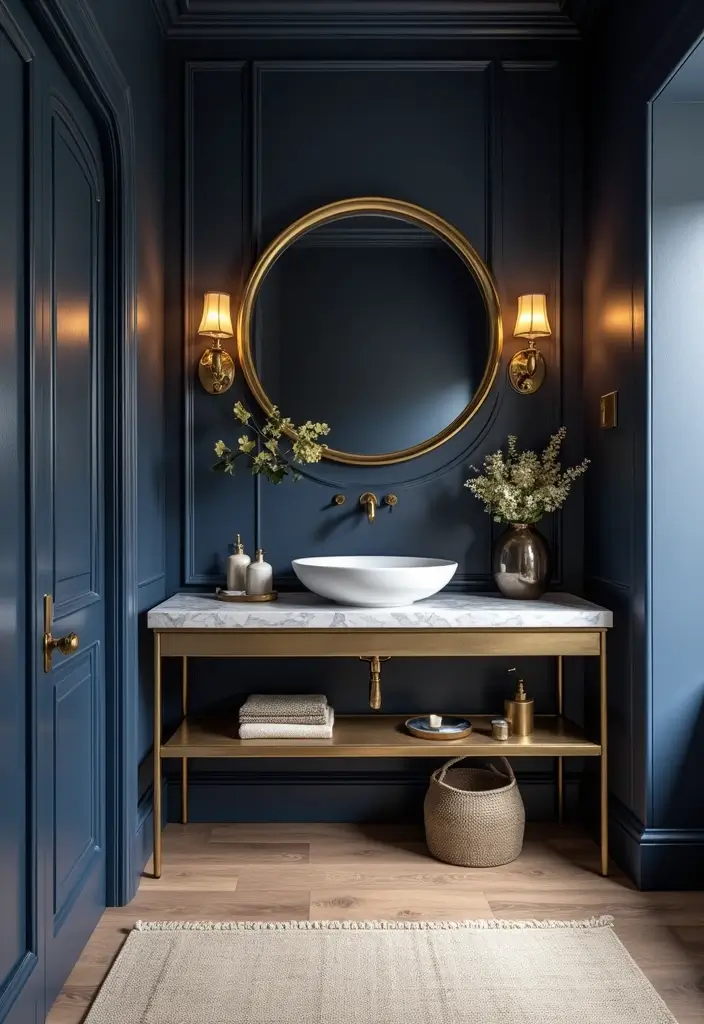28 Navy Gold Bathroom Designs That Feel Luxe and Balanced 30 28 Navy Gold Bathroom Designs That Feel Luxe and Balanced - Conclusion