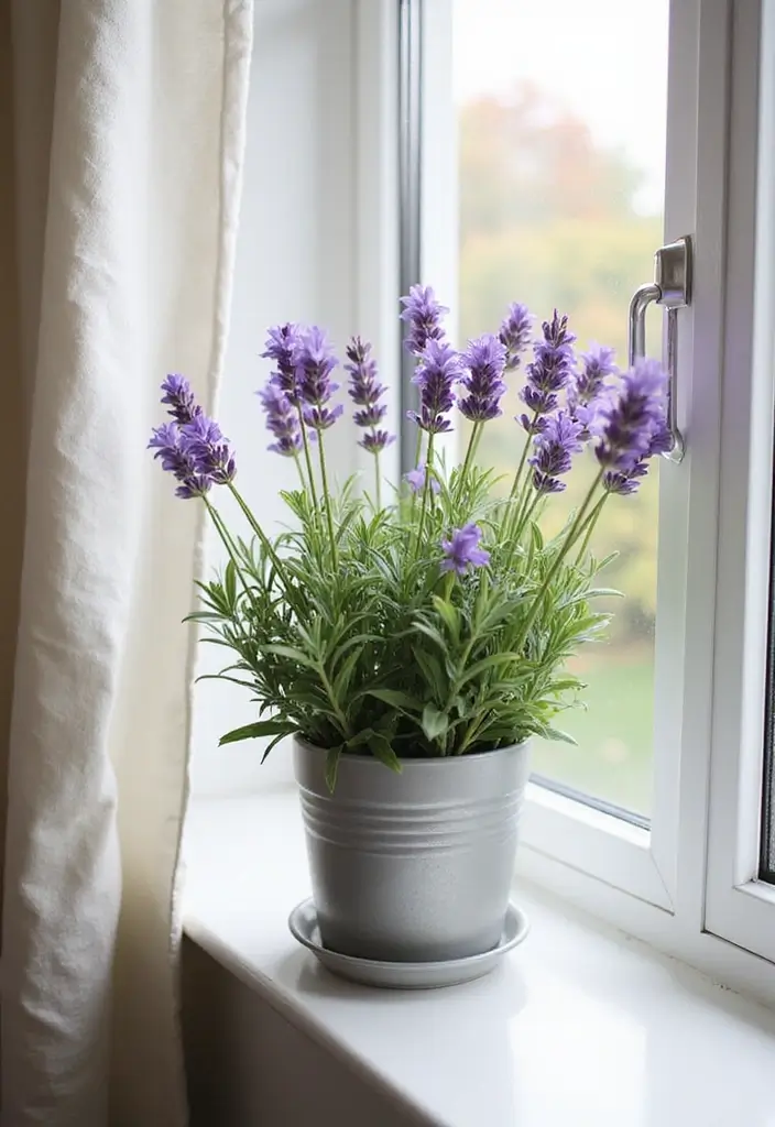 28 Plants in Bathroom Ideas That Freshen the Air 11 28 Plants in Bathroom Ideas That Freshen the Air - 10. Lavender: Aromatic and Calming
