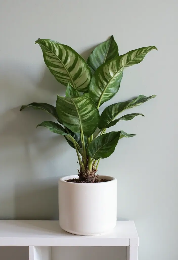 28 Plants in Bathroom Ideas That Freshen the Air 19 28 Plants in Bathroom Ideas That Freshen the Air - 18. Nerve Plant: Intricate Beauty