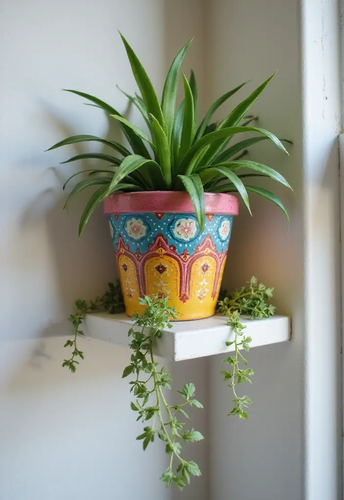 28 Plants in Bathroom Ideas That Freshen the Air 5 28 Plants in Bathroom Ideas That Freshen the Air - 4. Spider Plant: Purifying and Playful