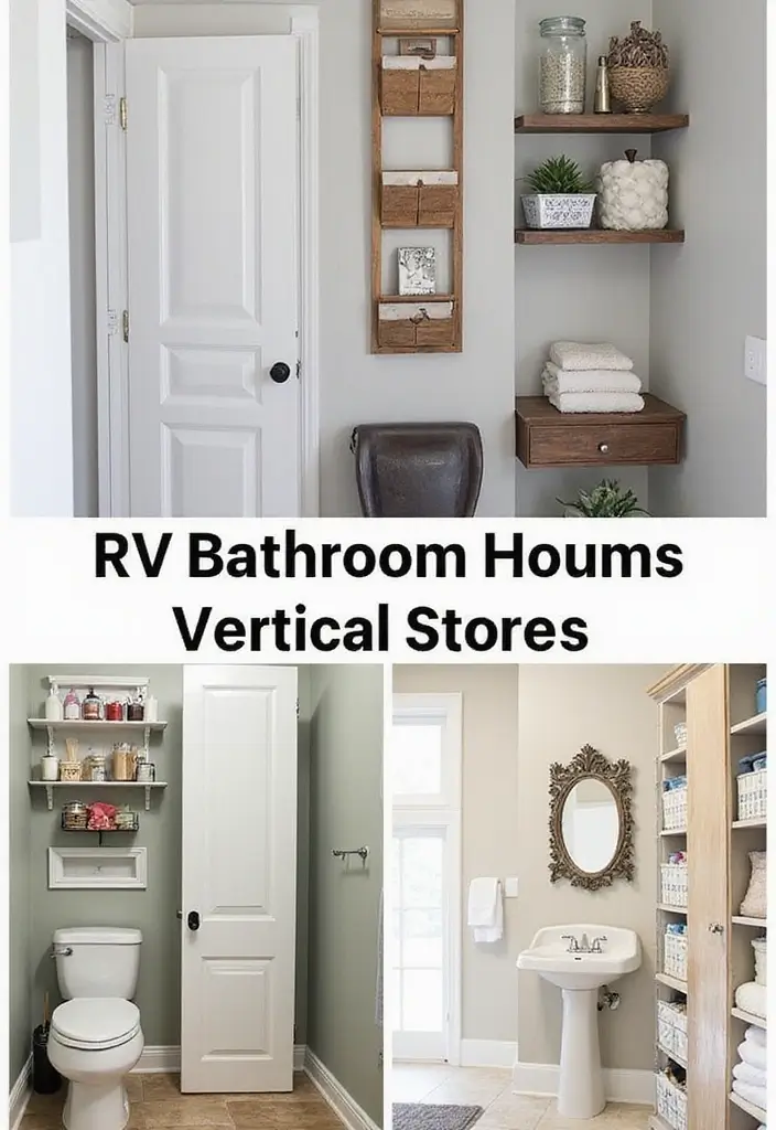 28 RV Bathroom Remodel Ideas That Save Space 15 28 RV Bathroom Remodel Ideas That Save Space - 14. Vertical Storage Solutions
