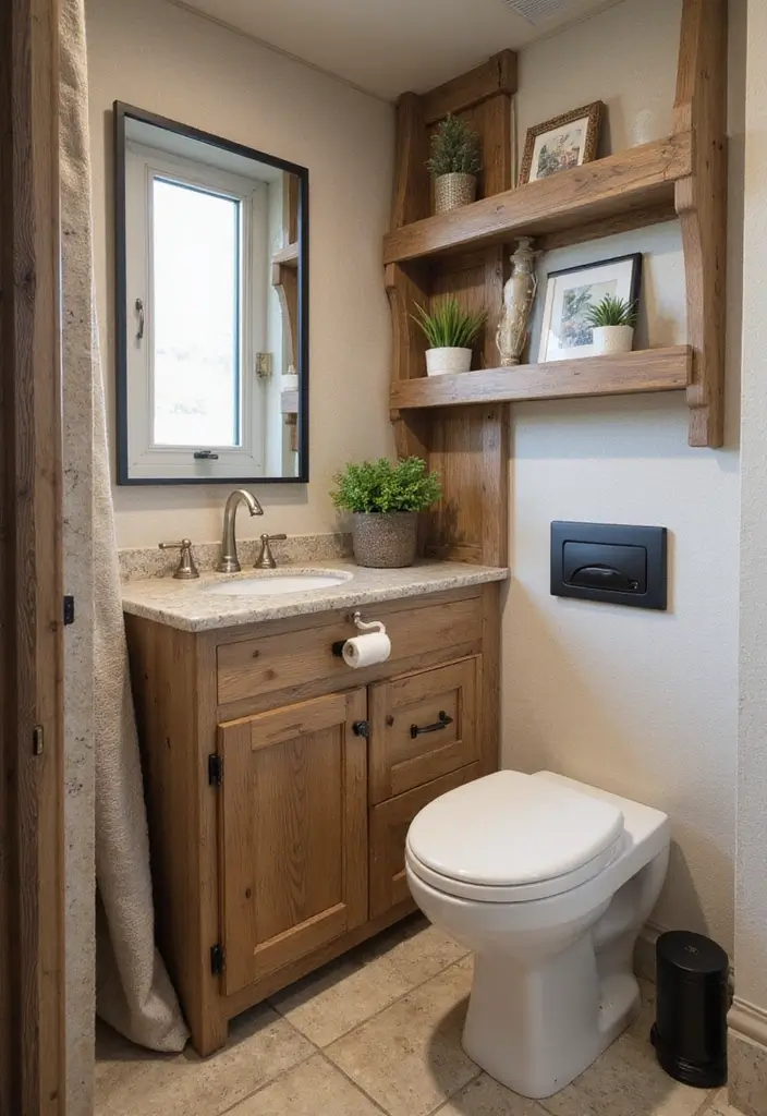 28 RV Bathroom Remodel Ideas That Save Space 22 28 RV Bathroom Remodel Ideas That Save Space - 21. Natural Elements