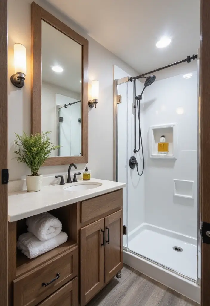 28 RV Bathroom Remodel Ideas That Save Space 25 28 RV Bathroom Remodel Ideas That Save Space - 24. Eco-Friendly Fixtures