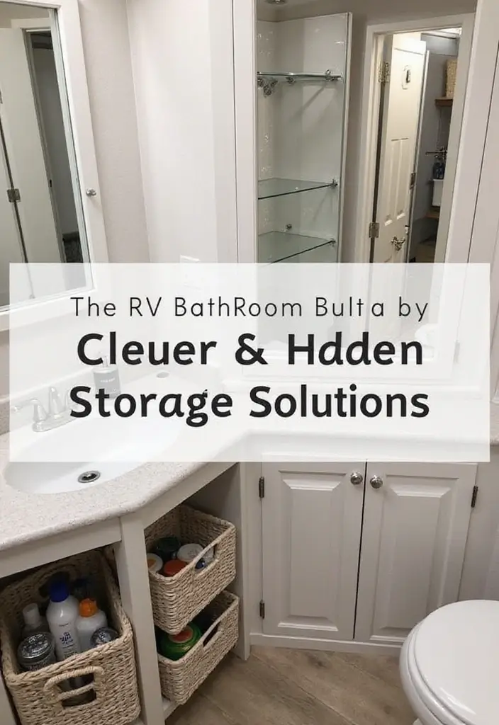 28 RV Bathroom Remodel Ideas That Save Space 6 28 RV Bathroom Remodel Ideas That Save Space - 5. Hidden Storage Solutions