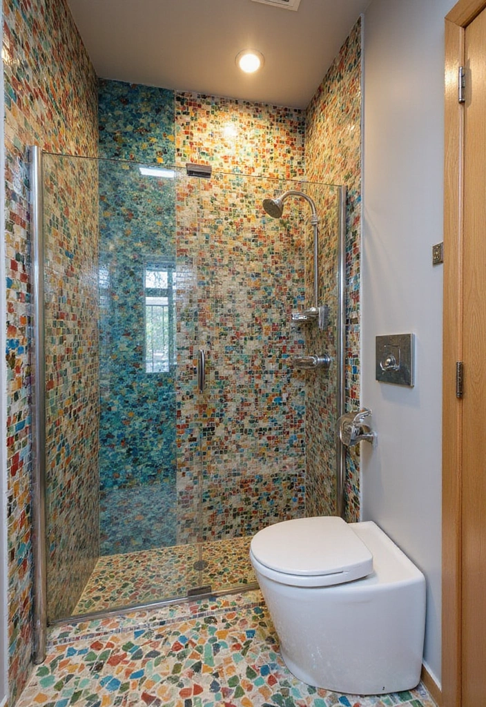 28 Shower Ideas Bathroom Designs That Inspire Renovations 4 28 Shower Ideas Bathroom Designs That Inspire Renovations - 3. Recycled Glass Tiles