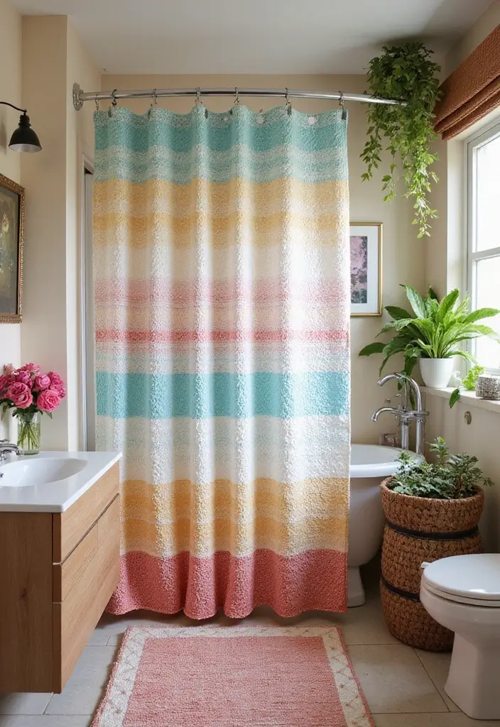28 Shower Ideas Bathroom Designs That Inspire Renovations 8 28 Shower Ideas Bathroom Designs That Inspire Renovations - 7. Eco-Friendly Shower Curtains