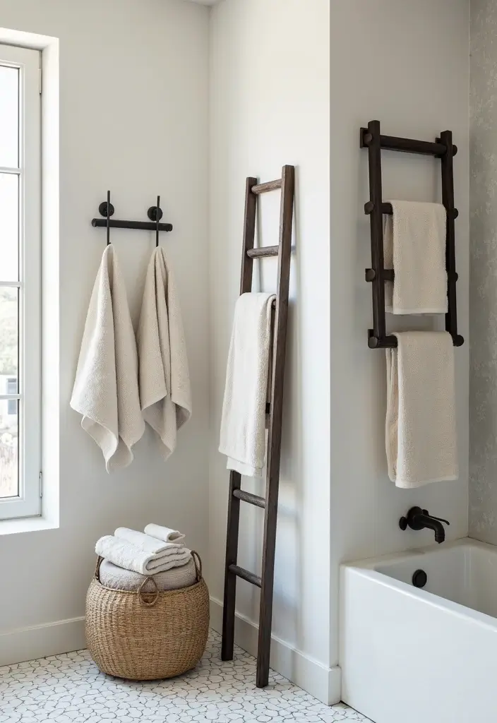 28 Teen Boy Bathroom Ideas That Are Cool and Functional 19 28 Teen Boy Bathroom Ideas That Are Cool and Functional - 18. Unique Towel Racks
