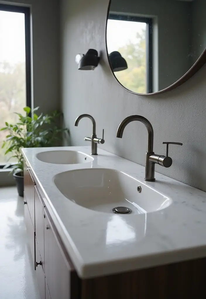 28 Teen Boy Bathroom Ideas That Are Cool and Functional 27 28 Teen Boy Bathroom Ideas That Are Cool and Functional - 26. Functional Faucets