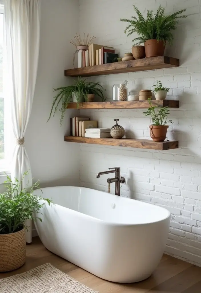 28 Teen Boy Bathroom Ideas That Are Cool and Functional 4 28 Teen Boy Bathroom Ideas That Are Cool and Functional - 3. Open Shelving