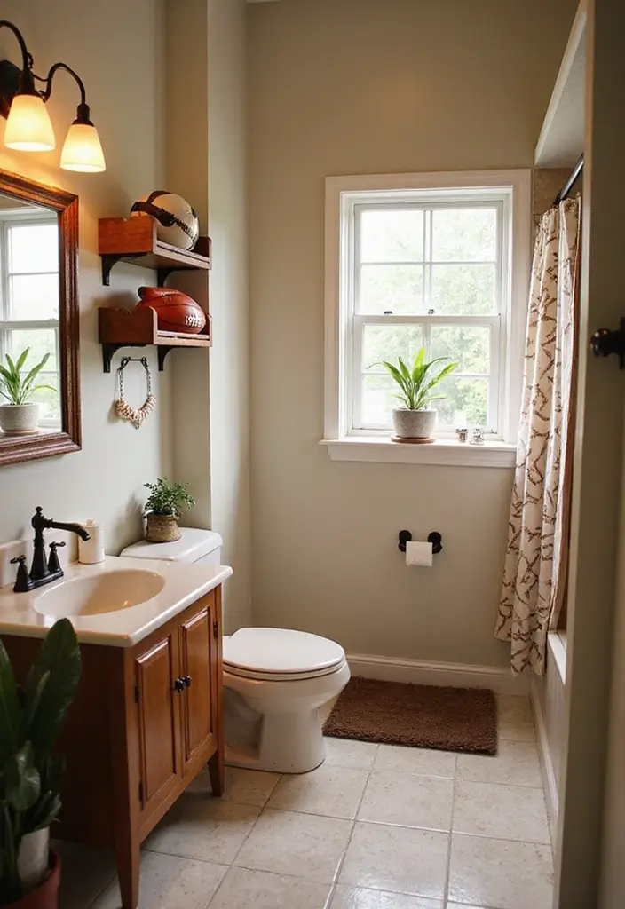 28 Teen Boy Bathroom Ideas That Are Cool and Functional 9 28 Teen Boy Bathroom Ideas That Are Cool and Functional - 8. Fun Themes