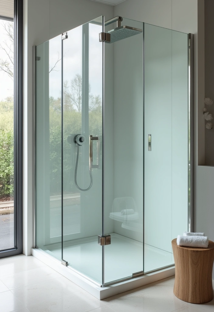 28 Toilet and Sink Bathroom Ideas That Maximize Small Spaces 12 28 Toilet and Sink Bathroom Ideas That Maximize Small Spaces - 11. Glass Shower Panels