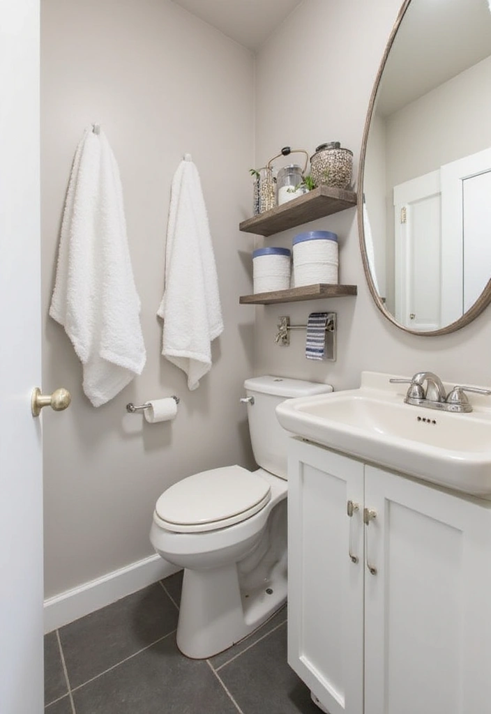 28 Toilet and Sink Bathroom Ideas That Maximize Small Spaces 16 28 Toilet and Sink Bathroom Ideas That Maximize Small Spaces - 15. Towel Racks and Hooks