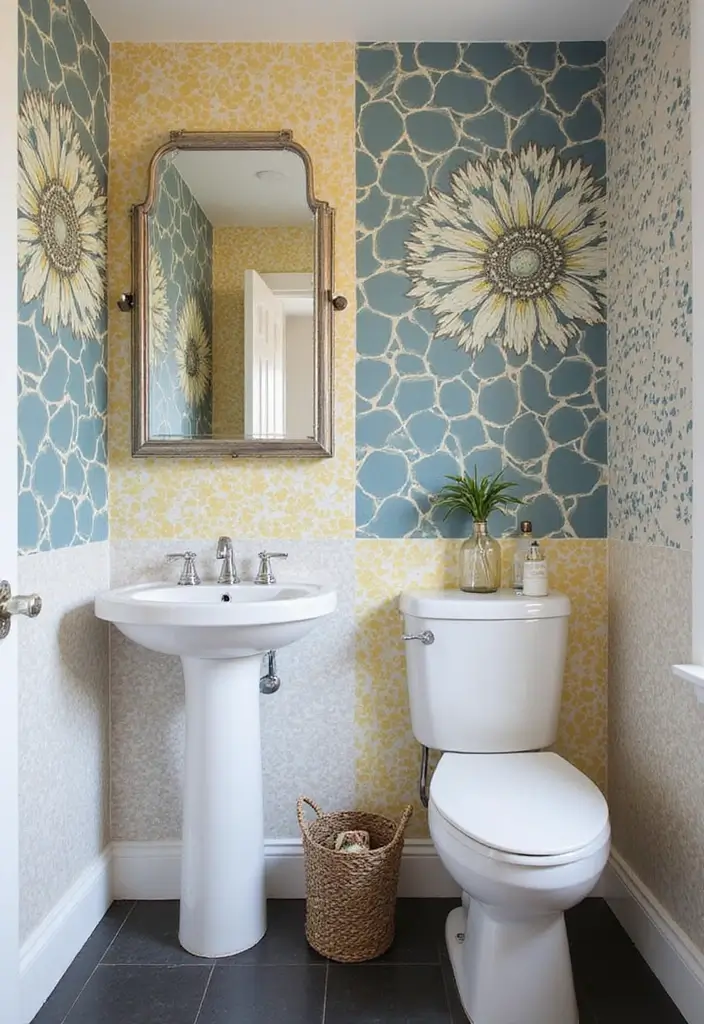 28 Toilet and Sink Bathroom Ideas That Maximize Small Spaces 25 28 Toilet and Sink Bathroom Ideas That Maximize Small Spaces - 24. Feature Walls
