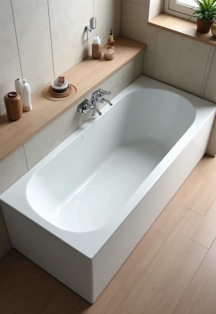 28 Toilet and Sink Bathroom Ideas That Maximize Small Spaces 27 28 Toilet and Sink Bathroom Ideas That Maximize Small Spaces - 26. Space-Saving Bathtubs