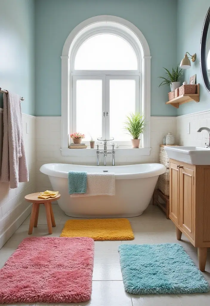 28 Whimsical Bathroom Ideas That Feel Magical 25 28 Whimsical Bathroom Ideas That Feel Magical - 24. Whimsical Bath Mats