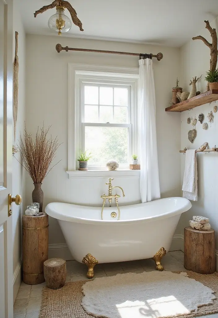 28 Whimsical Bathroom Ideas That Feel Magical 28 28 Whimsical Bathroom Ideas That Feel Magical - 27. Nature-Inspired Decor