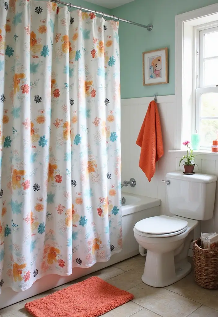 28 Whimsical Bathroom Ideas That Feel Magical 5 28 Whimsical Bathroom Ideas That Feel Magical - 4. Playful Shower Curtains