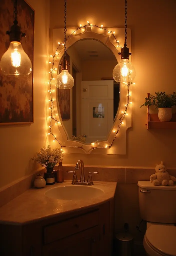 29 ACNH Bathroom Ideas for Cozy Island Homes 13 29 ACNH Bathroom Ideas for Cozy Island Homes - 12. Bright Lighting