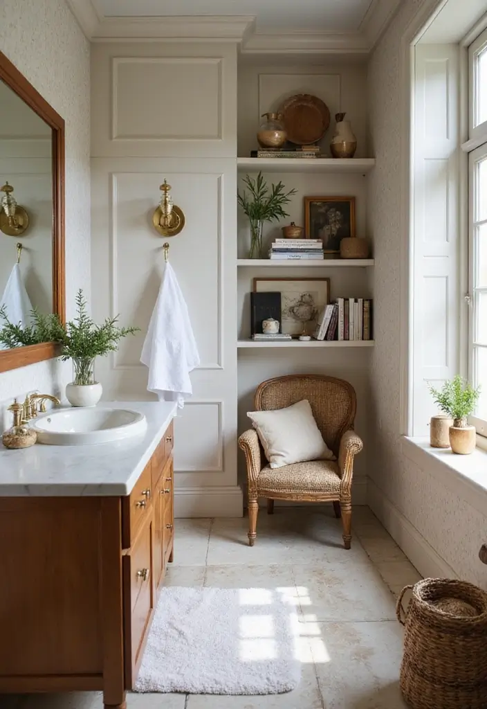 29 ACNH Bathroom Ideas for Cozy Island Homes 30 29 ACNH Bathroom Ideas for Cozy Island Homes - 29. Create a Cozy Reading Nook