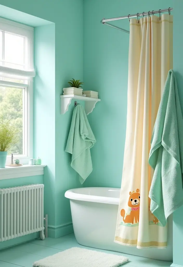 29 ACNH Bathroom Ideas for Cozy Island Homes 4 29 ACNH Bathroom Ideas for Cozy Island Homes - 3. Soft Pastel Colors