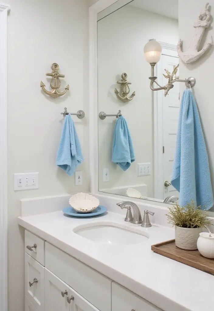 29 ACNH Bathroom Ideas for Cozy Island Homes 9 29 ACNH Bathroom Ideas for Cozy Island Homes - 8. Nautical Accessories