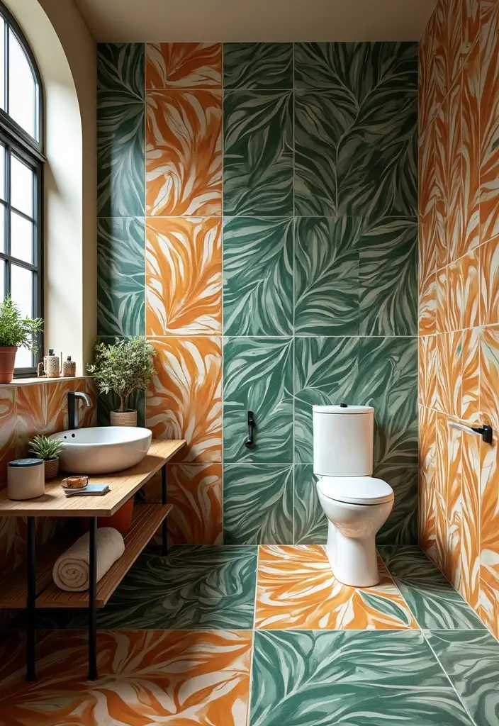 29 Bali Bathroom Design Inspirations With a Tropical Feel 17 29 Bali Bathroom Design Inspirations With a Tropical Feel - 16. Exotic Tile Designs