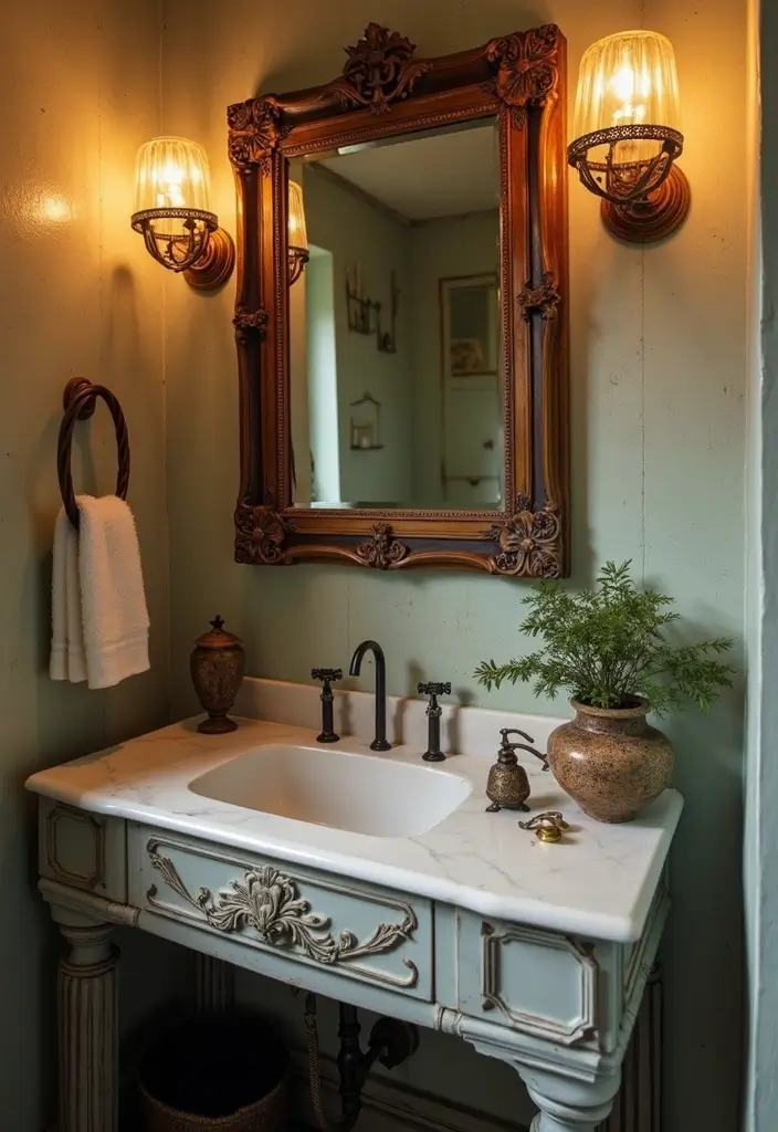 29 Bali Bathroom Design Inspirations With a Tropical Feel 26 29 Bali Bathroom Design Inspirations With a Tropical Feel - 25. Vintage Charm