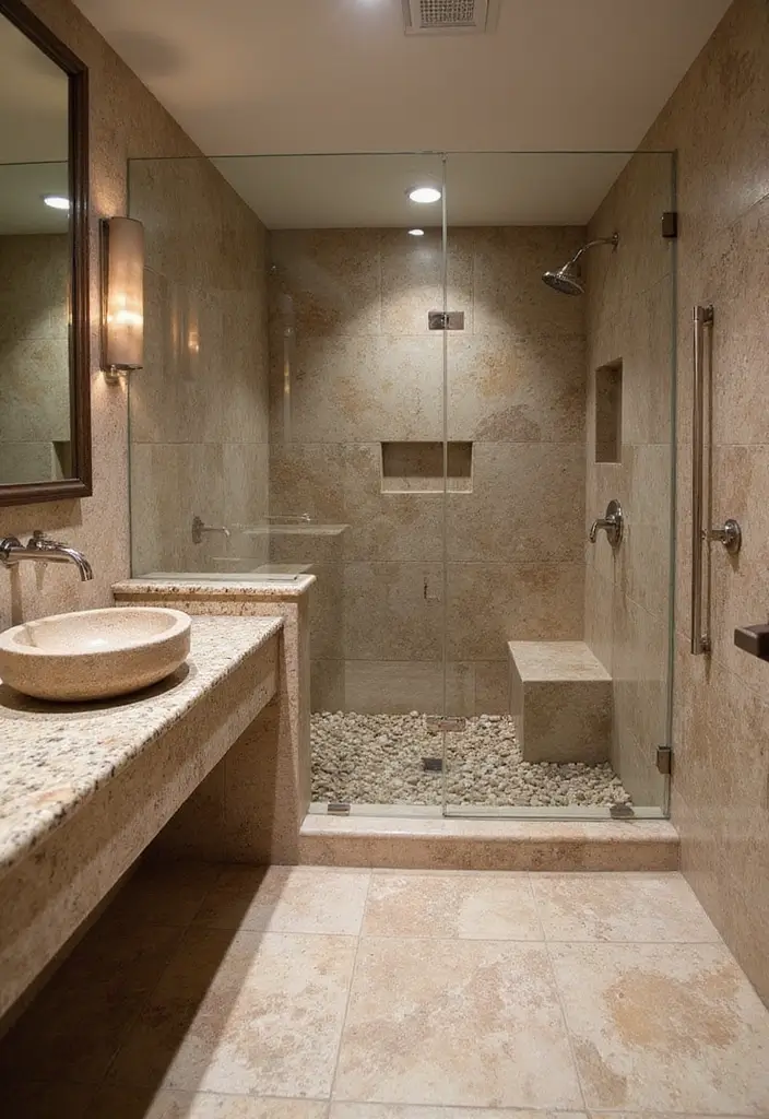 29 Bali Bathroom Design Inspirations With a Tropical Feel 4 29 Bali Bathroom Design Inspirations With a Tropical Feel - 3. Natural Stone Surfaces