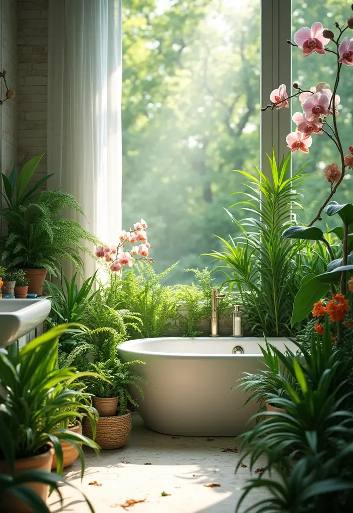 29 Bali Bathroom Design Inspirations With a Tropical Feel 5 29 Bali Bathroom Design Inspirations With a Tropical Feel - 4. Indoor Plants