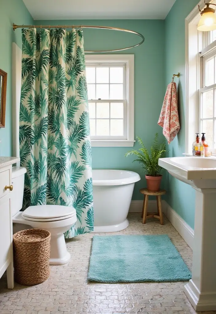 29 Bali Bathroom Design Inspirations With a Tropical Feel 9 29 Bali Bathroom Design Inspirations With a Tropical Feel - 8. Tropical Prints