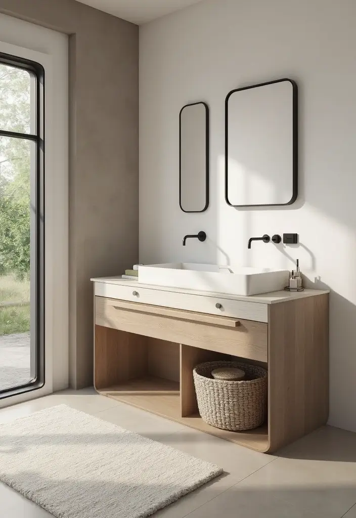 29 Bathroom Bench Ideas That Add Comfort and Functionality 28 29 Bathroom Bench Ideas That Add Comfort and Functionality - 27. Customizable Modular Bench