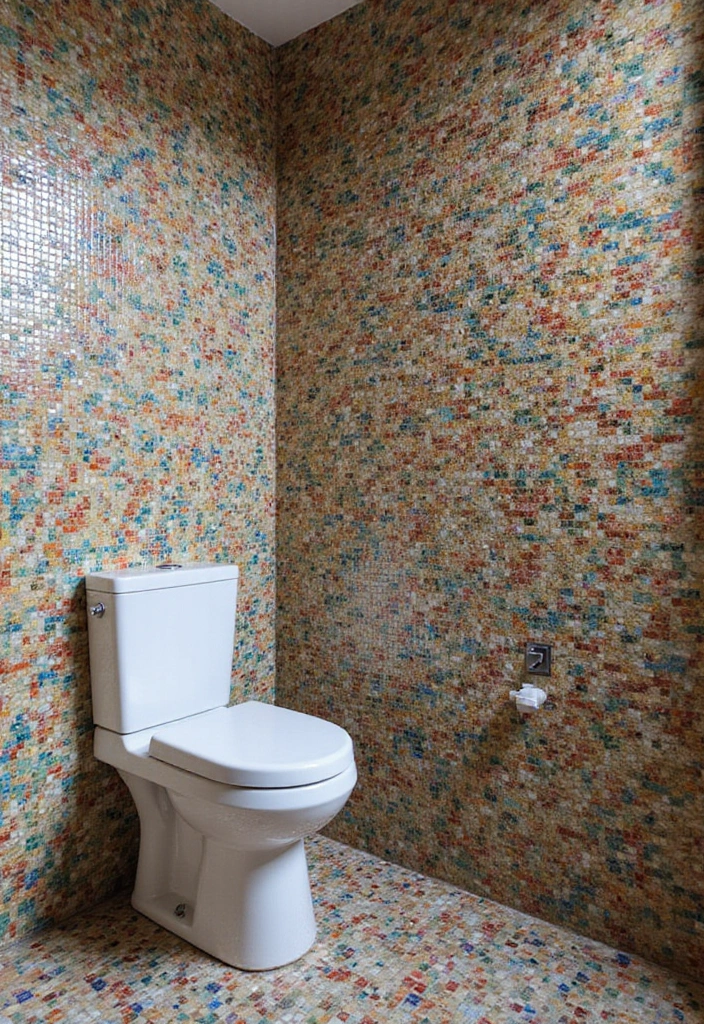 29 Bathroom Corner Decor Ideas That Utilize Every Space 28 29 Bathroom Corner Decor Ideas That Utilize Every Space - 27. Corner Mosaic Tile
