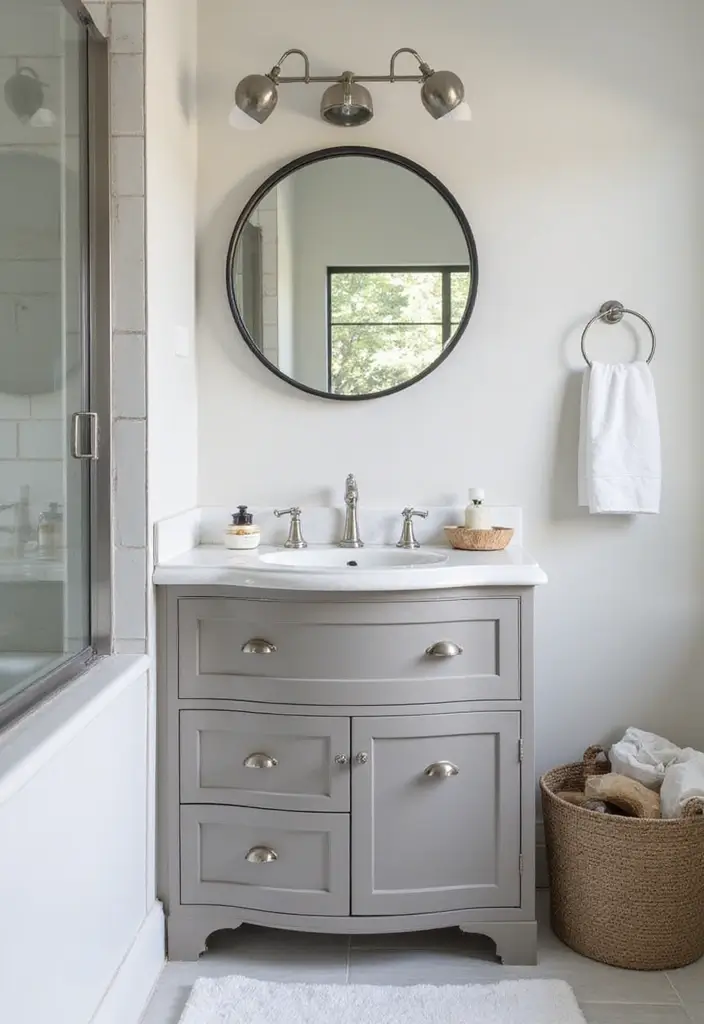 29 Bathroom Corner Decor Ideas That Utilize Every Space 7 29 Bathroom Corner Decor Ideas That Utilize Every Space - 6. Corner Vanity Solutions