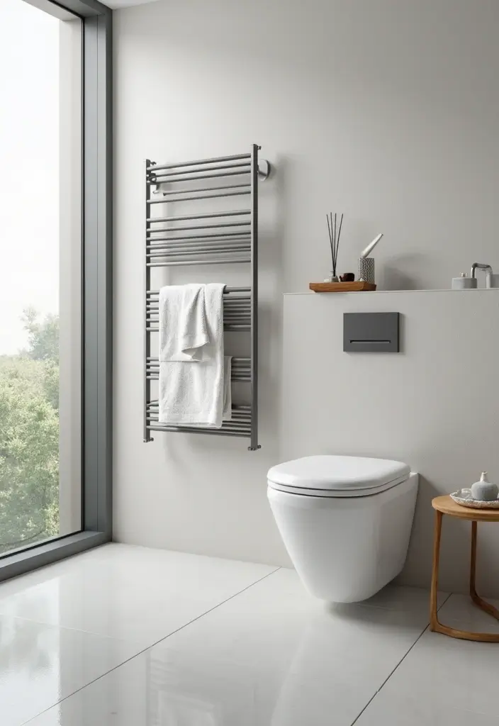 29 Bathroom Corner Decor Ideas That Utilize Every Space 10 29 Bathroom Corner Decor Ideas That Utilize Every Space - 9. Floating Towel Racks