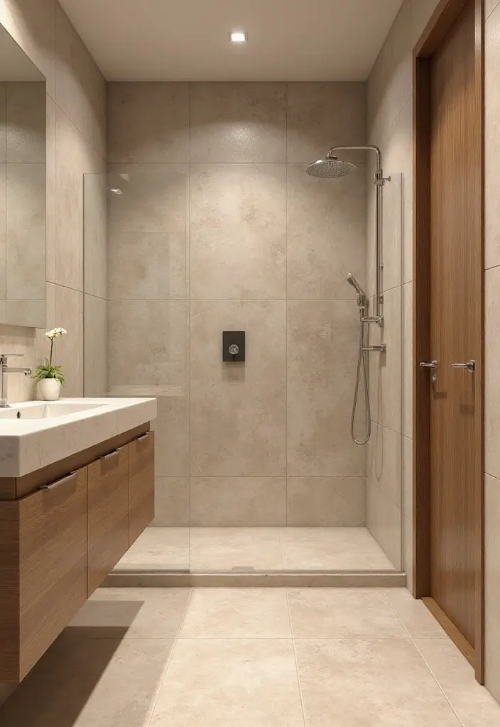 29 Bathroom Tile Combinations Design Trends for 2025 11 29 Bathroom Tile Combinations Design Trends for 2025 - 10. Warm Neutrals