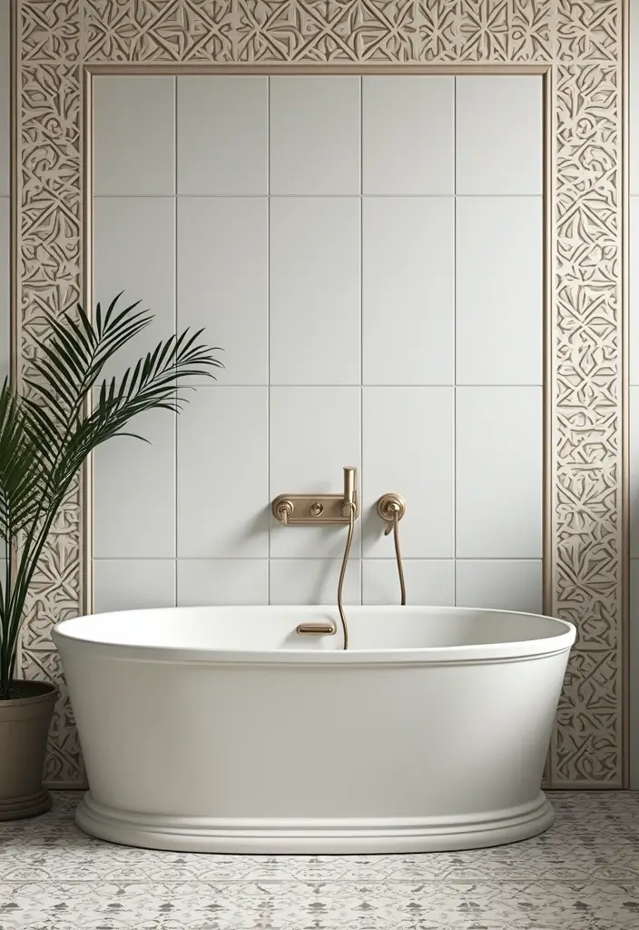 29 Bathroom Tile Combinations Design Trends for 2025 20 29 Bathroom Tile Combinations Design Trends for 2025 - 19. Decorative Borders