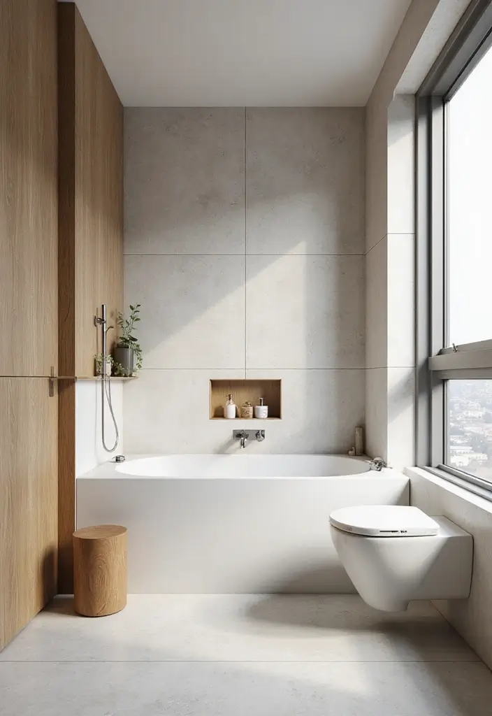 29 Bathroom Tile Combinations Design Trends for 2025 21 29 Bathroom Tile Combinations Design Trends for 2025 - 20. Scandi-Inspired Minimalism