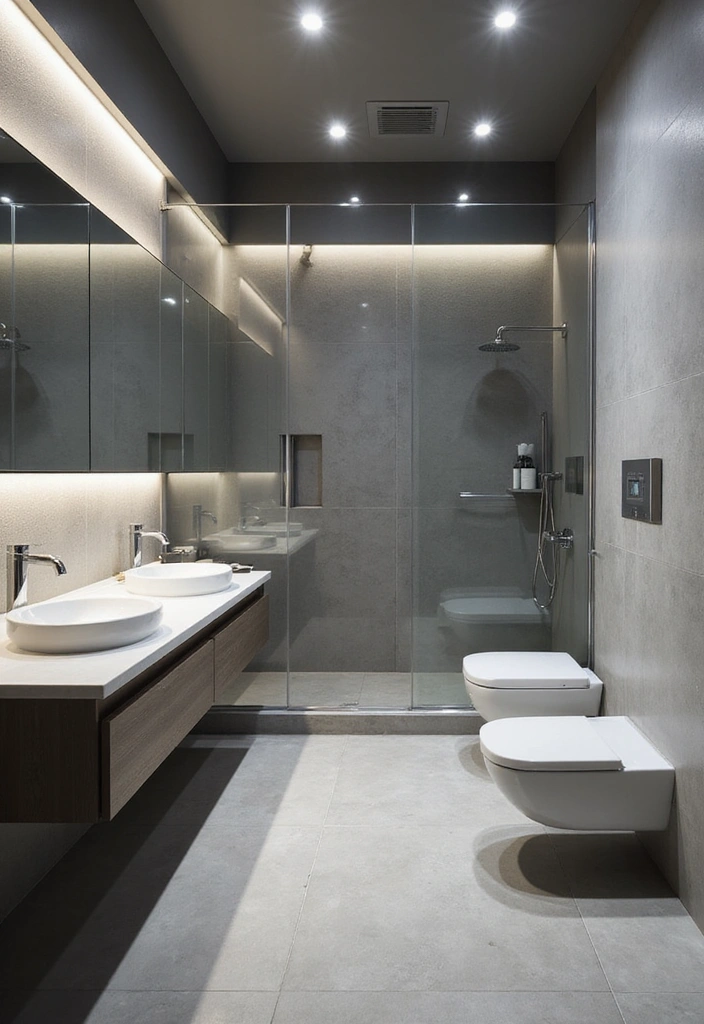 29 Bathroom Tile Combinations Design Trends for 2025 22 29 Bathroom Tile Combinations Design Trends for 2025 - 21. Smart Technology Integration
