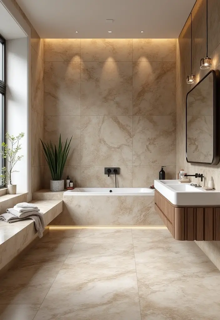 29 Bathroom Tile Combinations Design Trends for 2025 25 29 Bathroom Tile Combinations Design Trends for 2025 - 24. Natural Stone Looks